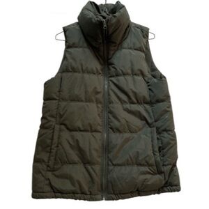GAP Women's Puffer Vest - Dark Green